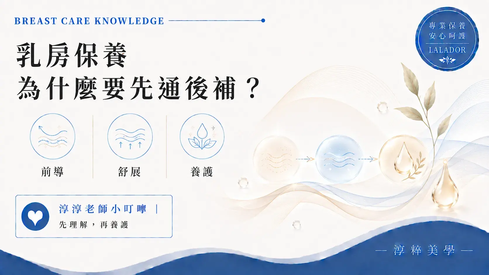 乳房保養為什麼要先通後補？淳粹美學分享漢芳療乳房養護中的前導、舒展與後續養護觀念 Breast Care First Flow Then Nourish Lalador Cropped