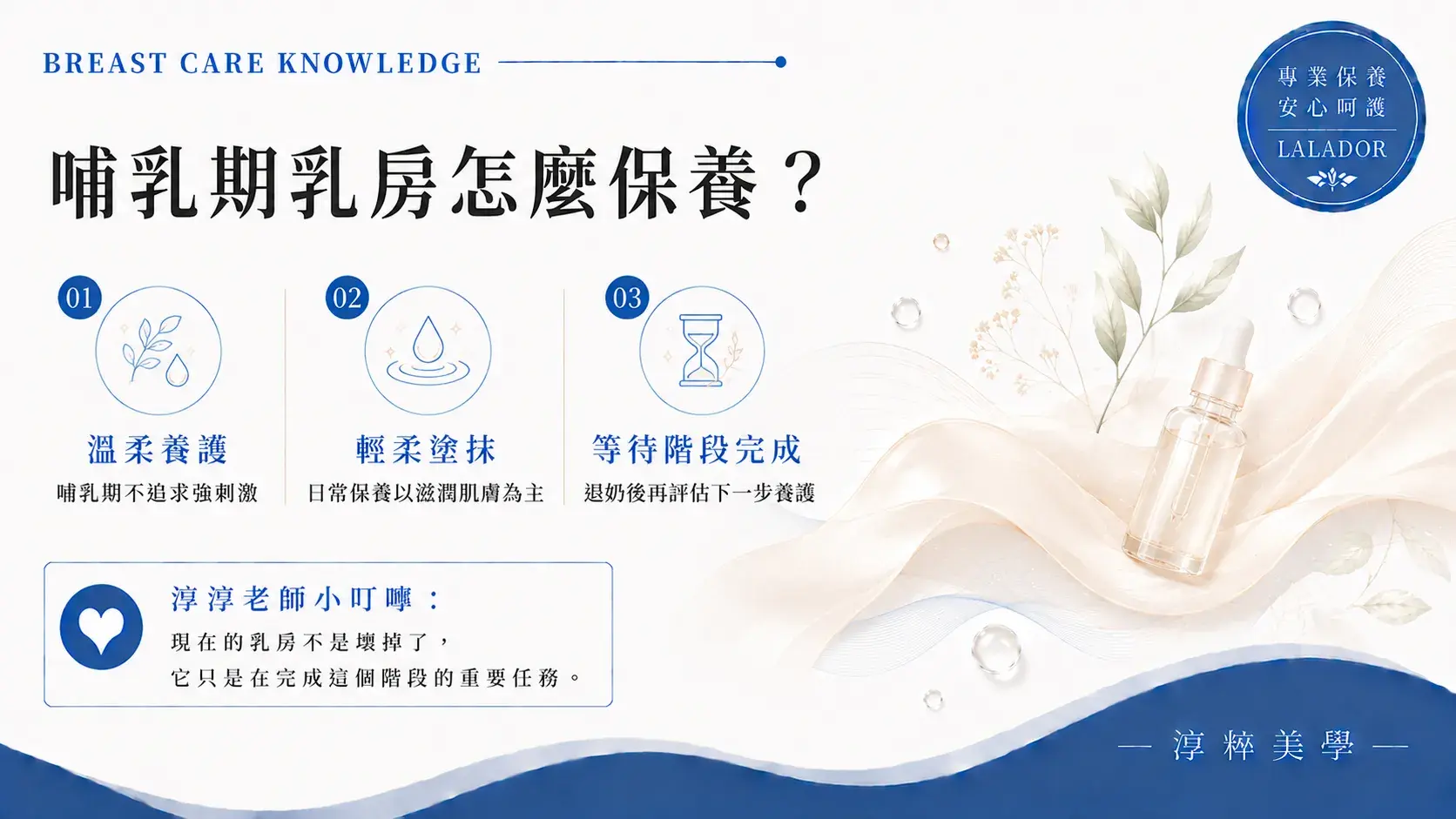 哺乳期乳房怎麼保養？新莊乳房保養分享親餵期間輕柔養護、避免過度刺激與退奶後保養觀念 Breastfeeding Breast Care Lalador Cropped