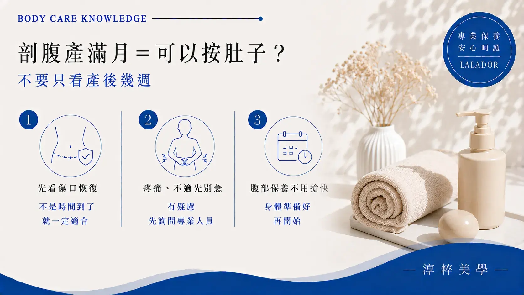 剖腹產後多久可以做腹部保養需依傷口恢復、疼痛與個人身體狀況判斷，不應只看產後週數C Section Abdominal Care Xinzhuang