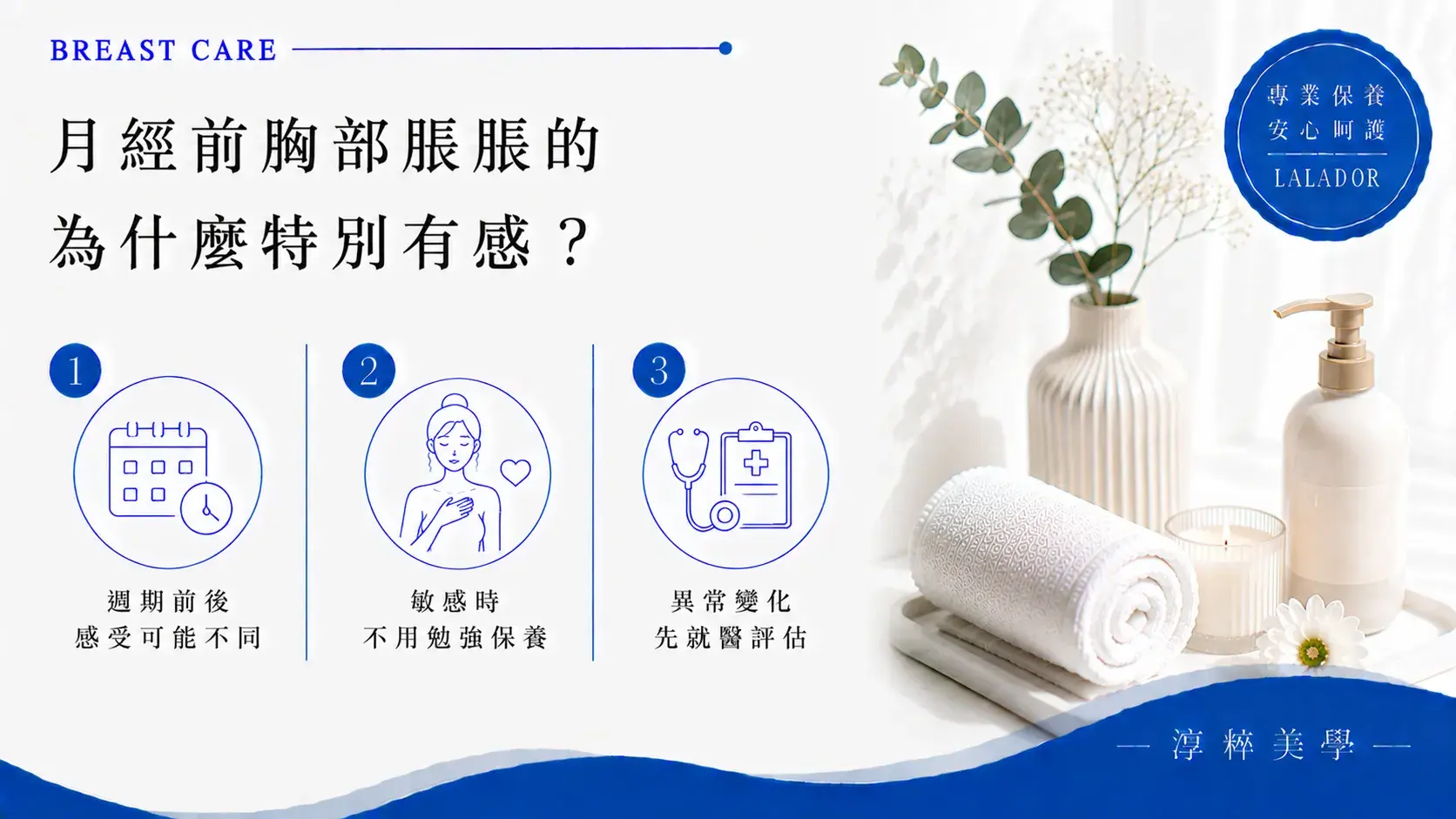 月經前胸部容易感覺脹脹或比較敏感，生理週期前後的胸部感受可能有所不同，若出現異常變化應尋求醫療評估 Breast Fullness Before Period