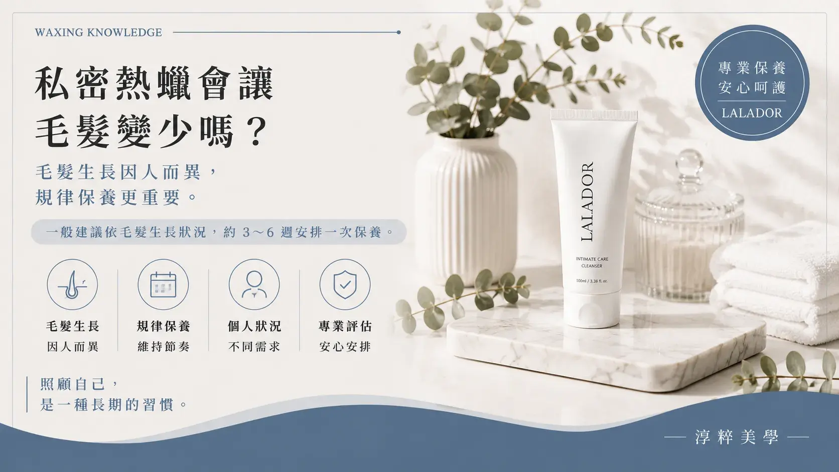 私密熱蠟會讓毛髮變少嗎？了解毛髮生長及規律保養的重要性。