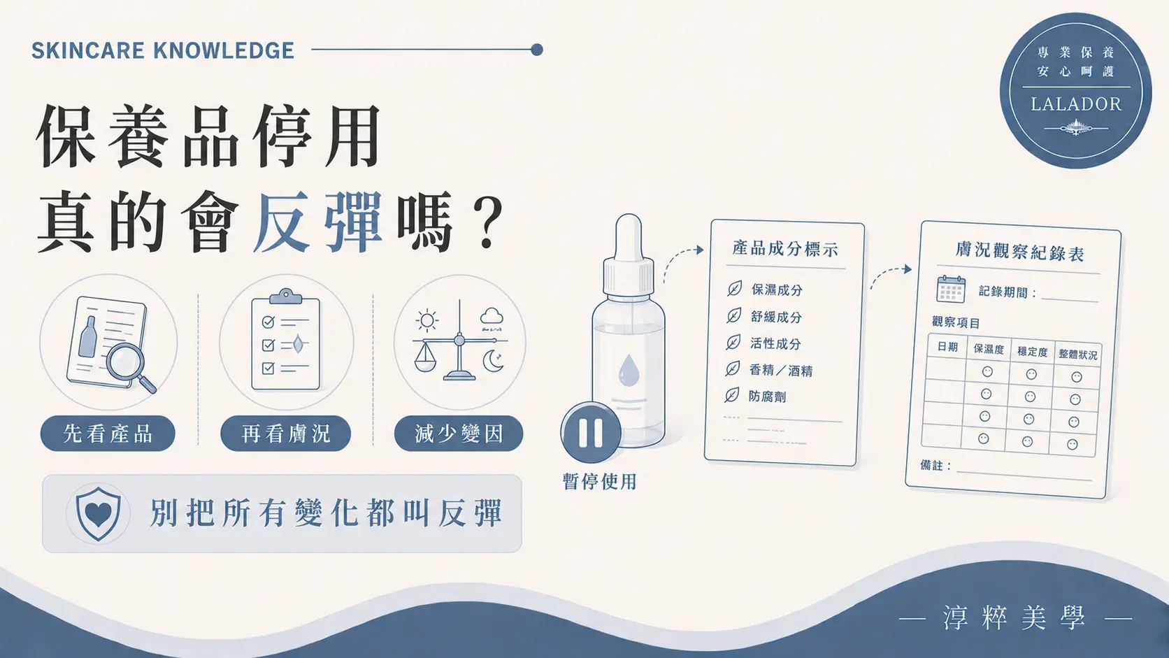 保養品突然停用不一定會反彈，應先確認原本使用的產品類型、成分與肌膚狀況 保養品突然停用會反彈嗎 先確認產品與膚況 Cropped