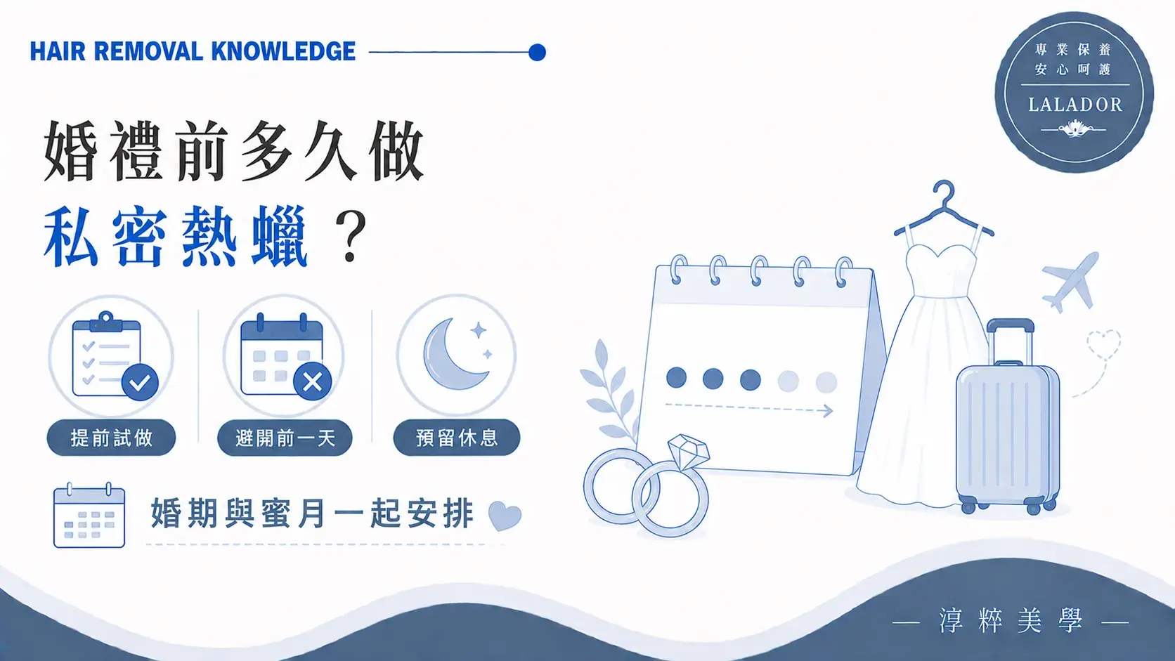 婚禮前第一次做私密熱蠟的試做時間與婚前行程安排重點Intimate Waxing Before Wedding First Time