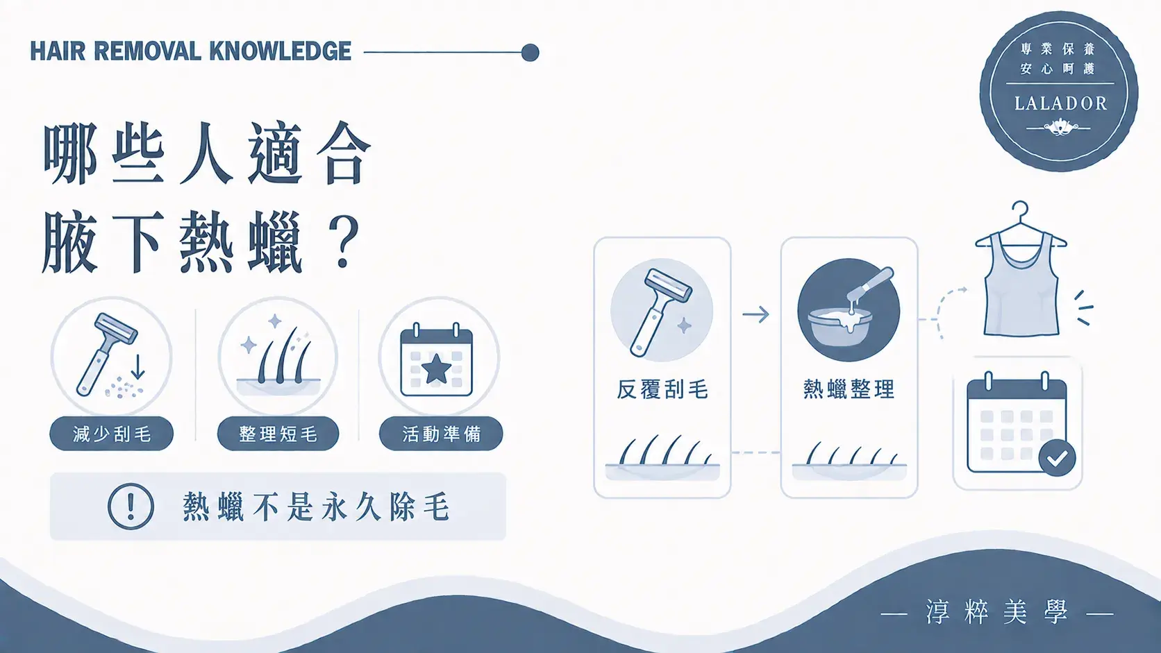 不想反覆使用刮刀與在意腋下短毛觸感的人可了解腋下熱蠟Who Is Suitable For Underarm Waxing