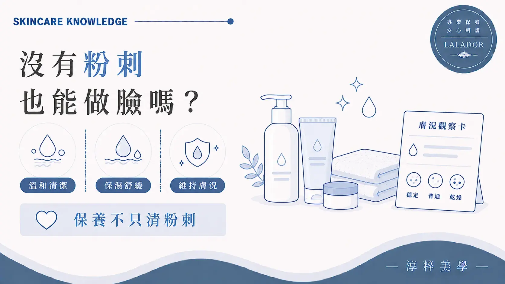 沒有粉刺也可以做臉，可依膚況安排溫和清潔、保濕與舒緩保養 沒有粉刺也可以做臉肌膚保養不只清粉刺